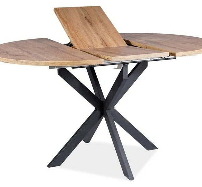 Rozkladací jedálenský stôl GASTON 100-135 cm – dubový efekt
