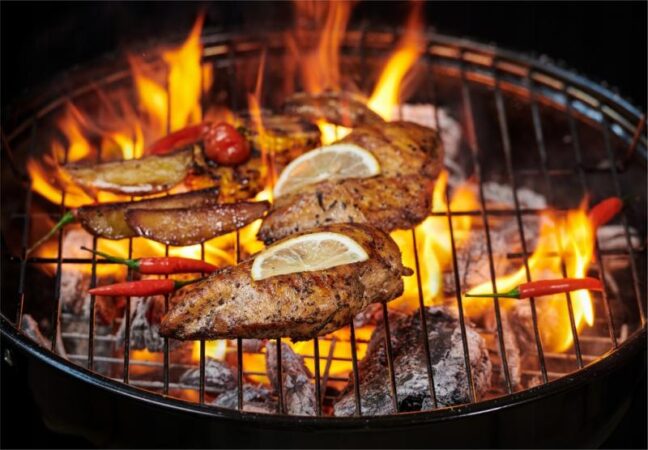 Záhradný rozkladací gril