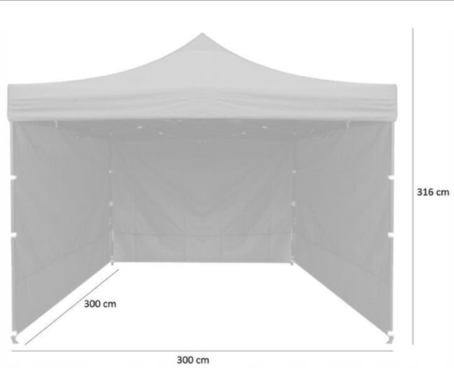 Rozkladací nožnicový stan 3x3m – zelená