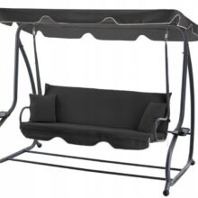 Záhradná hojdačka rozkladacia Ibiza – antracit