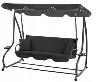 Záhradná hojdačka rozkladacia Ibiza – antracit