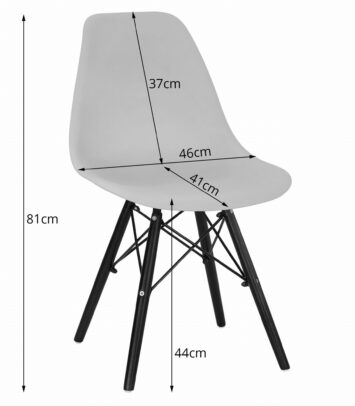 Jedálenská stolička OSAKA – sivá