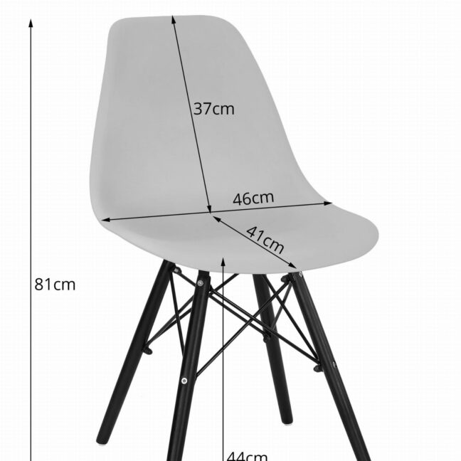 Jedálenská stolička OSAKA – svetlosivá