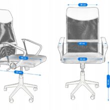 Kancelárska stolička Zoom – čierna