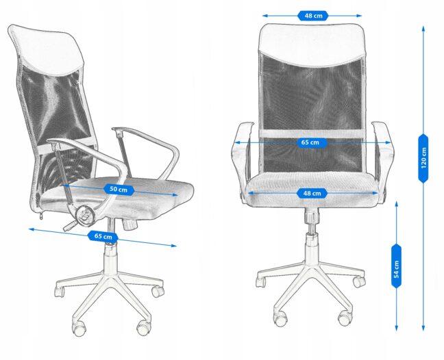 Kancelárska stolička Zoom – čierna