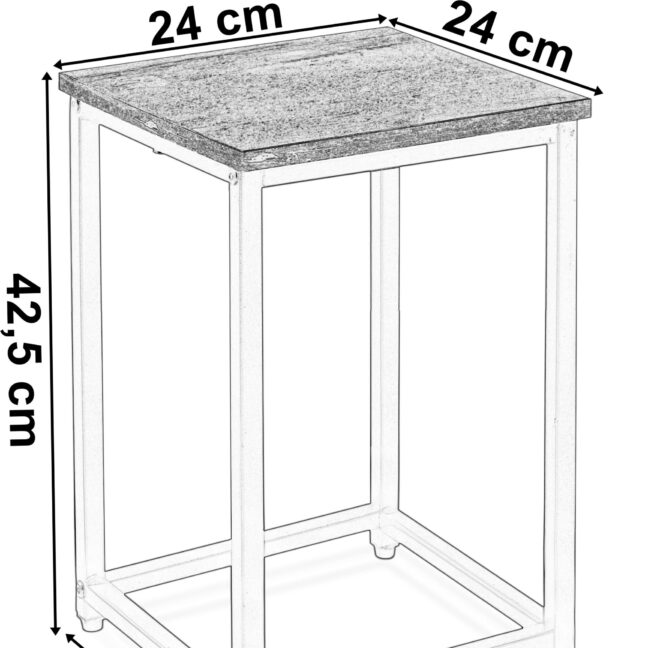 ARBEN CRAFT loft štýlový stojan na kvety 40 cm