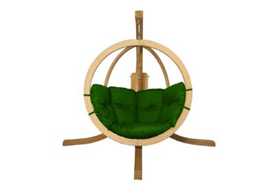 Závesné hojdacie kreslo Timber – zelená