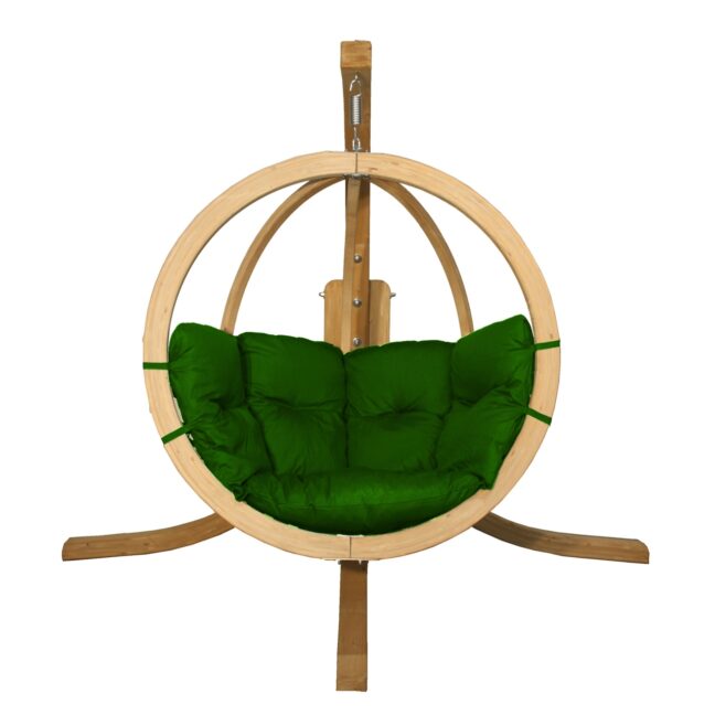 Závesné hojdacie kreslo Timber – zelená