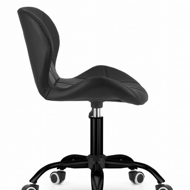 Kancelárska stolička Noto  čierna-čierna KOŽENKA