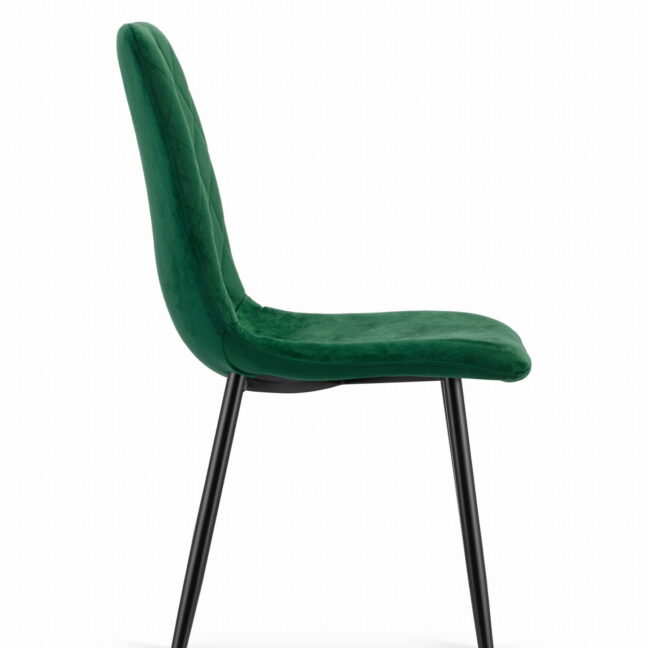 Jedálenská stolička TURIN zamat – zelená