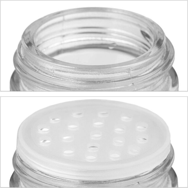 Stojan na koreniny ROTOR BLACK – 20 sklenených nádobiek a 72 štítkov