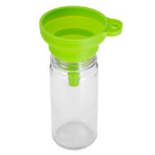 Stojan na koreniny ROTOR BLACK – 20 sklenených nádobiek a 72 štítkov