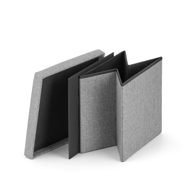 Skladacia taburetka 30x30x30 cm – sivá