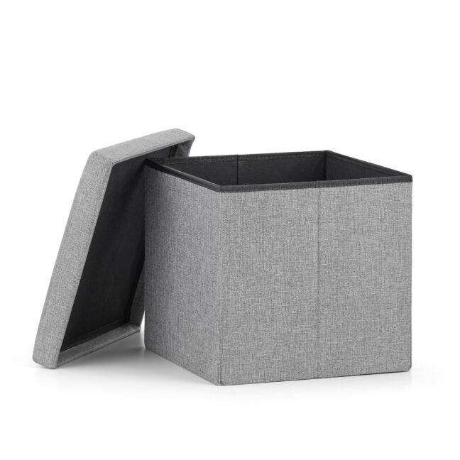 Skladacia taburetka 30x30x30 cm – sivá