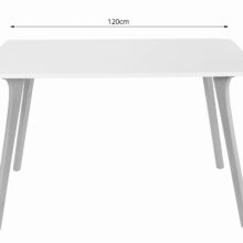 Jedálenský stôl Monti 120×80 cm – čierny a drevený efekt