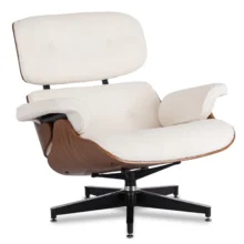 Štýlové kreslo PALERMO s podnožkou, biela