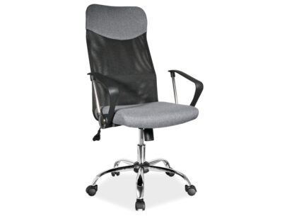 Kancelárska stolička polohovateľná – čierno/sivá