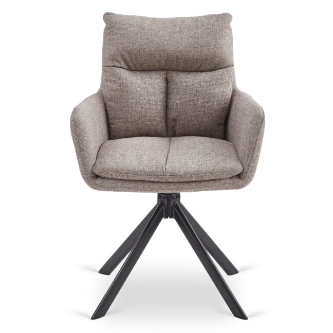 Otočná jedálenská stolička PAUL, svetlohnedá