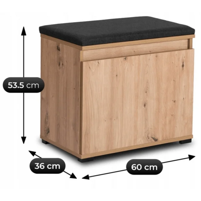 VENORNA botník s lavicou, 60 cm