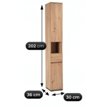 Úzka predsieňová skriňa Venorna, 30 cm