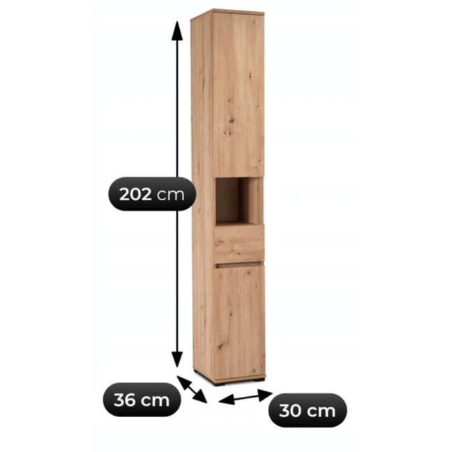 Úzka predsieňová skriňa Venorna, 30 cm