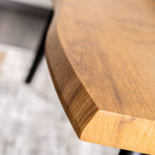 Rozkladací je­dálenský stôl Fresno 120-180cm – dubový efekt