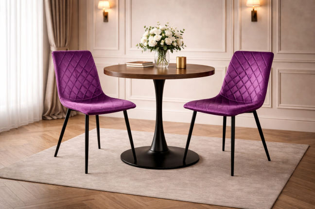 Jedálenská stolička LOREN fialová