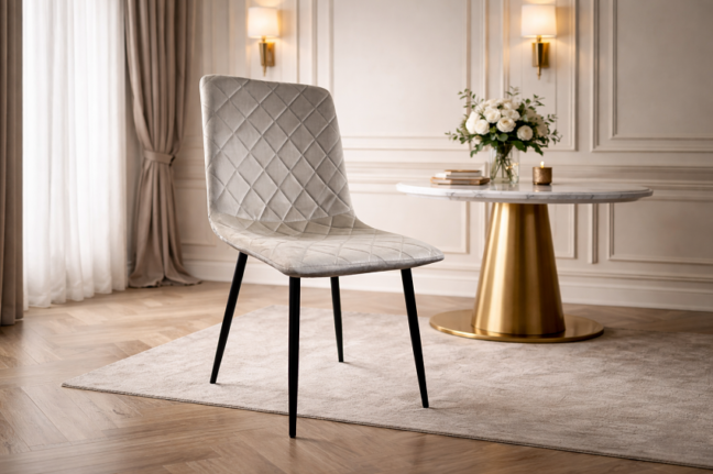 Jedálenská stolička LOREN ivory béžová