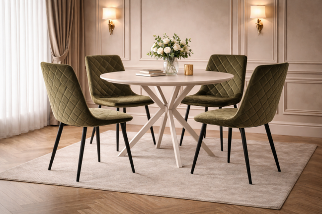 Jedálenská stolička LOREN khaki