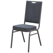 Banketová stolička ALICANTE MODERN AM110, sivá / sivá konštrukcia