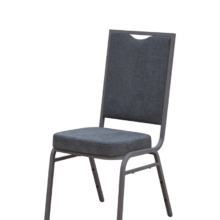 Banketová stolička ALICANTE MODERN AM110, sivá / sivá konštrukcia