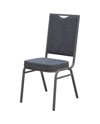 Banketová stolička ALICANTE MODERN AM110, sivá / sivá konštrukcia