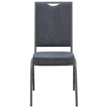 Banketová stolička ALICANTE MODERN AM110, sivá / sivá konštrukcia