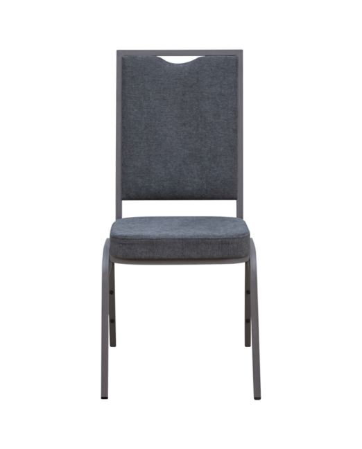 Banketová stolička ALICANTE MODERN AM110, sivá / sivá konštrukcia