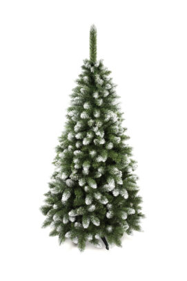 Umelý vianočný stromček – diamantová borovica PREMIUM zasnežený efekt 120cm