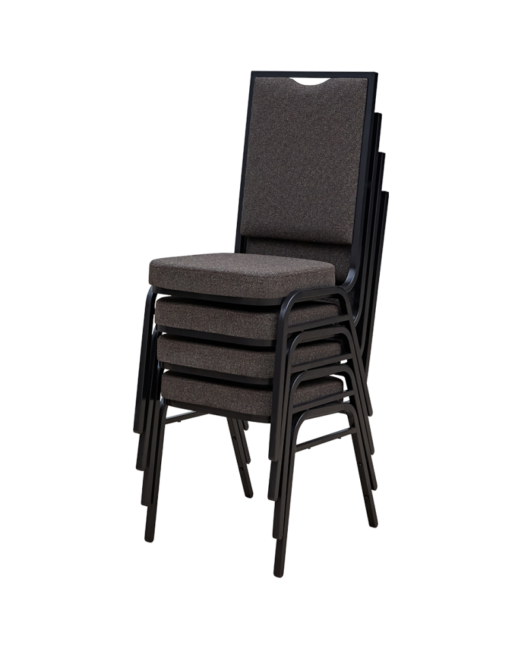 Banketová stolička ALICANTE MODERN AM110, tmavosivá / čierna konštrukcia