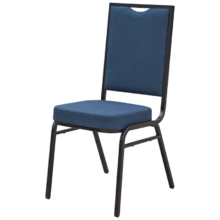 Banketová stolička ALICANTE MODERN AM110, tmavomodrá / čierna konštrukcia