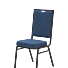 Banketová stolička ALICANTE MODERN AM110, tmavomodrá / čierna konštrukcia