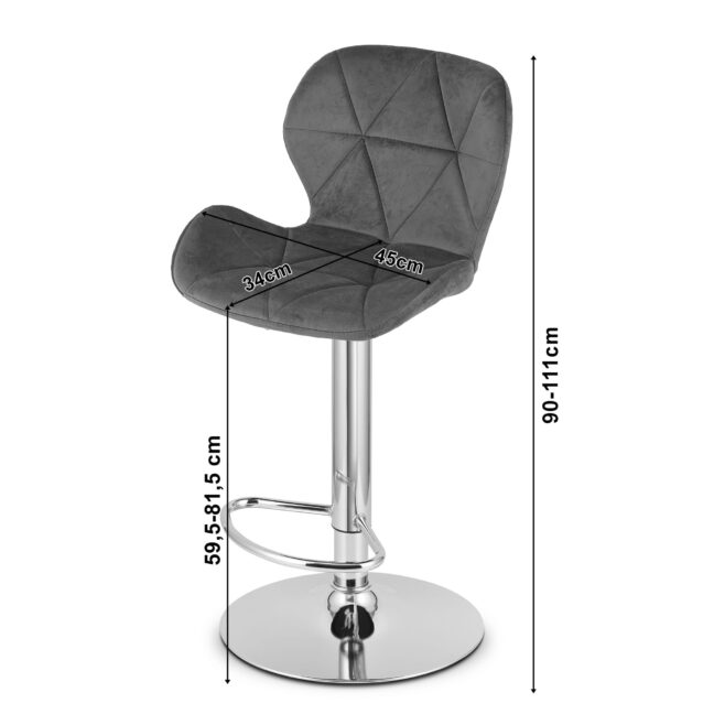 Barová stolička WEST EKO koža, čierna / čierna