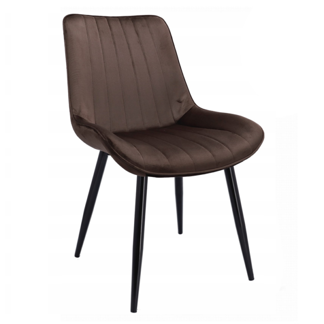 Jedálenská stolička VIVA – hnedá