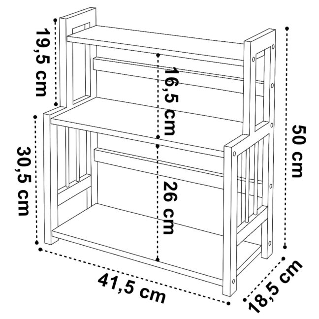 Kuchynský regál na korenie CEZAR
