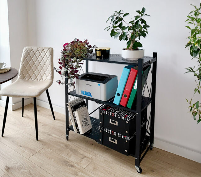 Skladací regál na kolieskach GESTEL