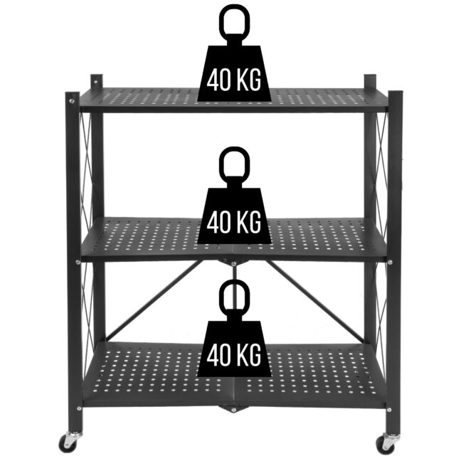 Skladací regál na kolieskach GESTEL