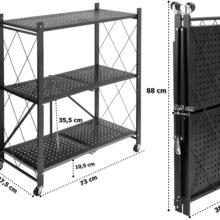 Skladací regál na kolieskach GESTEL
