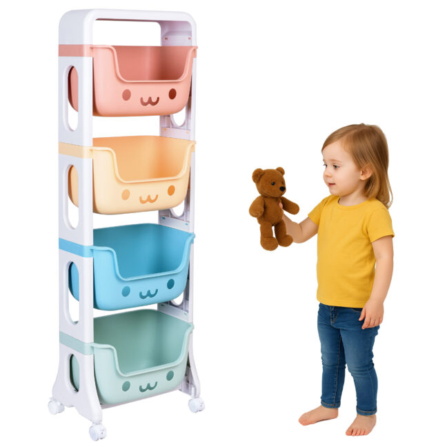 Detský regál na hračky BOBBY
