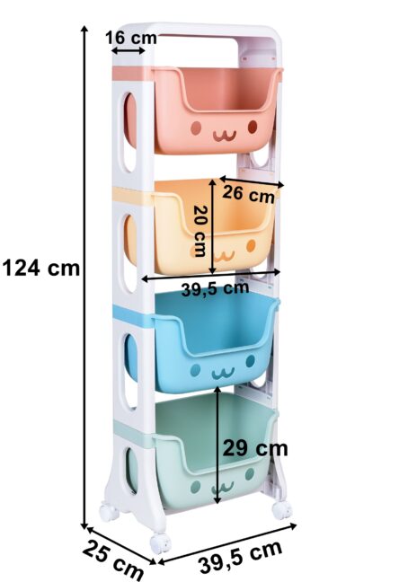 Detský regál na hračky BOBBY