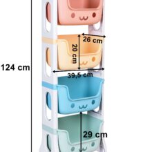 Detský regál na hračky BOBBY