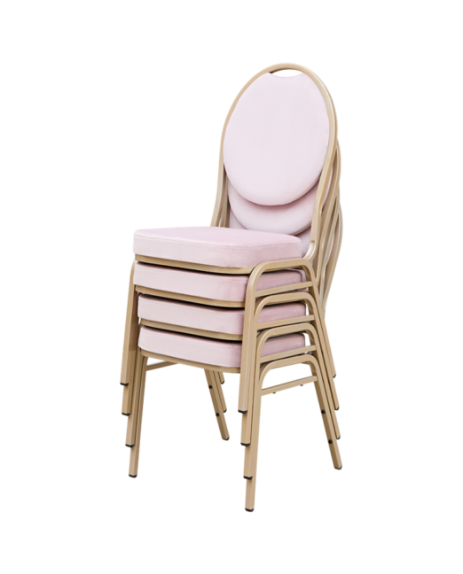 Banketová stolička HERMAN MODERN Velúr ružová