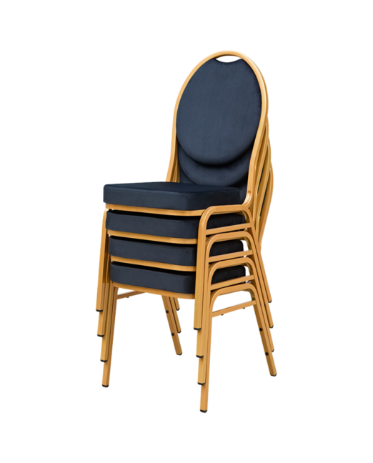 Banketová stolička HERMAN MODERN Velúr čierna