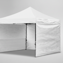 Vodeodolný záhradný pavilón, biely 3×3 m